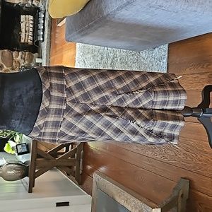 Bcbg raw hem wool skirt